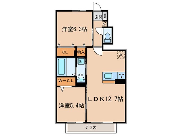 サングレイスの物件間取画像